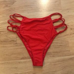 High waisted swim bottoms